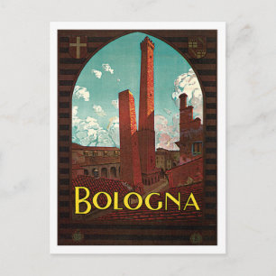 Bologna Bononia Italy Vintage Travel Briefkaart