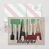 Bologna, Briefkaart van Italië (Voorkant / Achterkant)