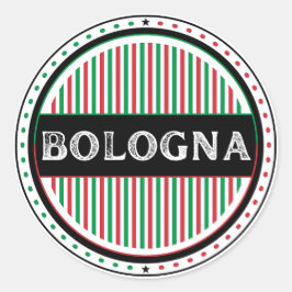 Bologna City Pride Embleem – Italiaanse identiteit Ronde Sticker