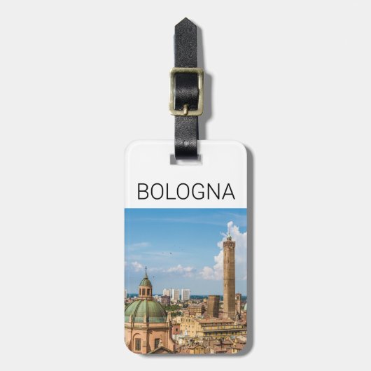 Bologna Emilia-Romagna Italië Panorama Souvenir Bagagelabel (Voorkant verticaal)