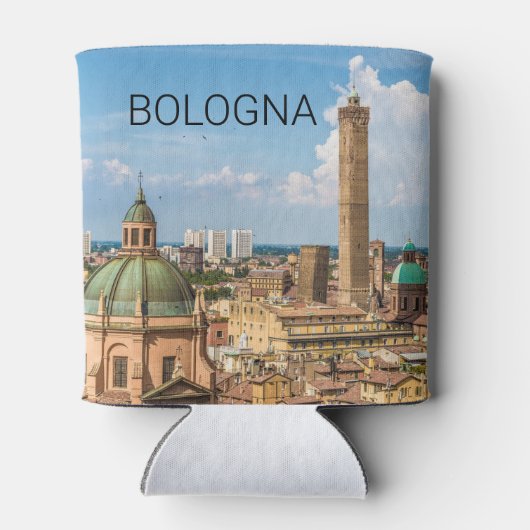 Bologna Emilia-Romagna Italië Panorama Souvenir Blikjeskoeler (Achterkant)