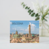 Bologna Emilia-Romagna Italië Panorama Souvenir Feestdagenkaart (Staand voorkant)