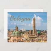 Bologna Emilia-Romagna Italië Panorama Souvenir Feestdagenkaart (Voorkant / Achterkant)