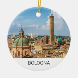 Bologna Emilia-Romagna Italië Panorama Souvenir Keramisch Ornament