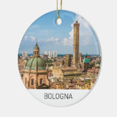 Bologna Emilia-Romagna Italië Panorama Souvenir Keramisch Ornament (Links)