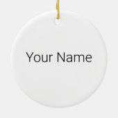 Bologna Emilia-Romagna Italië Panorama Souvenir Keramisch Ornament (Achterkant)