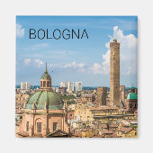 Bologna Emilia-Romagna Italië Panorama Souvenir Magneet (Voorkant)