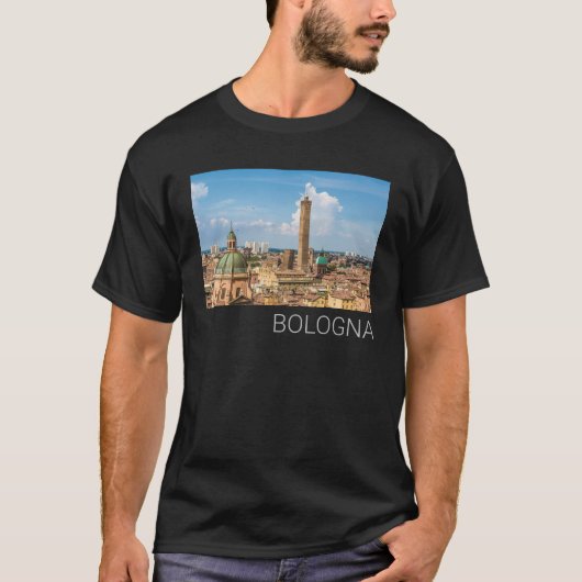 Bologna Emilia-Romagna Italië Panorama Souvenir T-shirt (Voorkant)