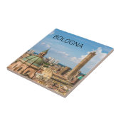 Bologna Emilia-Romagna Italië Panorama Souvenir Tegeltje (Zijkant)