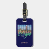 Bologna Emilia-Romagna Italië  souvenir Bagagelabel (Voorkant verticaal)