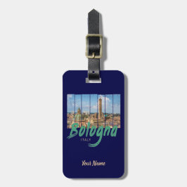 Bologna Emilia-Romagna Italië  souvenir Bagagelabel