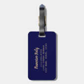 Bologna Emilia-Romagna Italië  souvenir Bagagelabel (Achterkant verticaal)