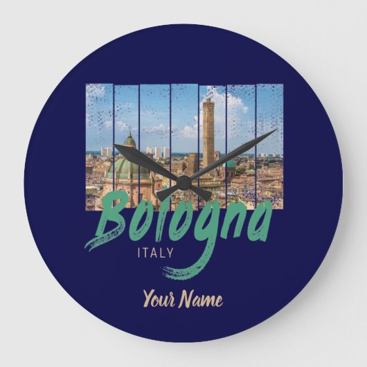 Bologna Emilia-Romagna Italië  souvenir Grote Klok (Voorkant)