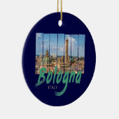 Bologna Emilia-Romagna Italië  souvenir Keramisch Ornament (Rechts)