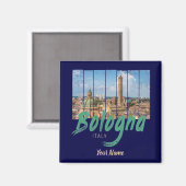 Bologna Emilia-Romagna Italië  souvenir Magneet (Voorkant / Achterkant)
