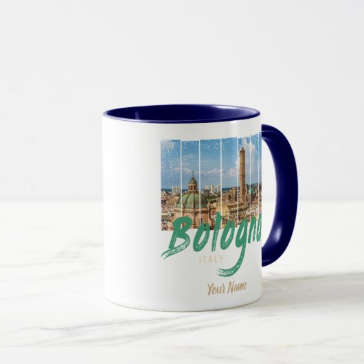 Bologna Emilia-Romagna Italië  souvenir Mok (Voorkant rechts)