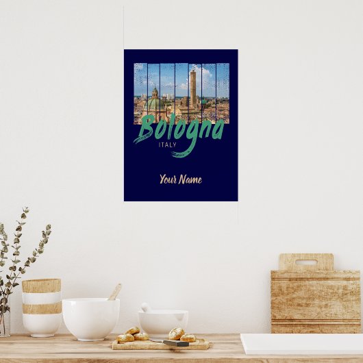Bologna Emilia-Romagna Italië souvenir Poster (Keuken)