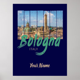 Bologna Emilia-Romagna Italië  souvenir Poster