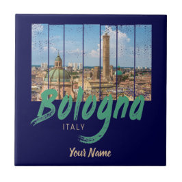 Bologna Emilia-Romagna Italië  souvenir Tegeltje
