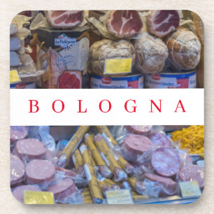 Bologna food shop display uitzicht onderzetters