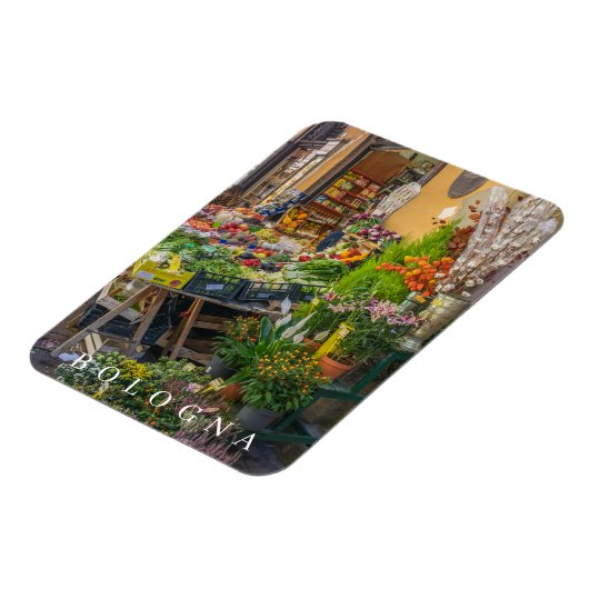 Bologna fruit en groenten winkel uitzicht koelkast magneet (Linkerzijde)