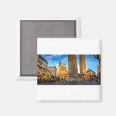Bologna, Italië De Twee Torens Magneet (Voorkant / Achterkant)