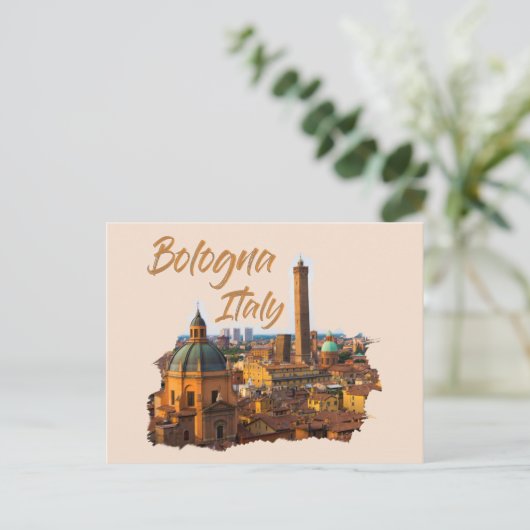 Bologna Italië: Historisch centrum Briefkaart (Staand voorkant)