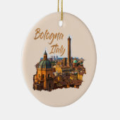 Bologna Italië: Historisch centrum Keramisch Ornament (Rechts)