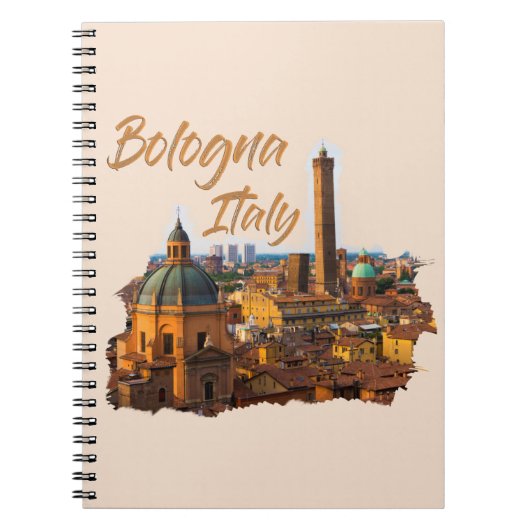 Bologna Italië: Historisch centrum Notitieboek (Voorkant)
