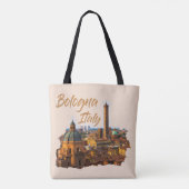Bologna Italië: Historisch centrum Tote Bag (Achterkant)