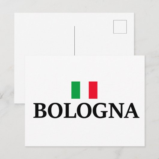Bologna Italië, ik hou van Bologna Briefkaart (Voorkant / Achterkant)