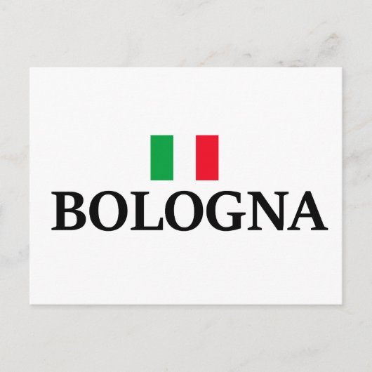 Bologna Italië, ik hou van Bologna Briefkaart (Voorkant)