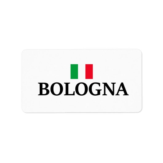 Bologna Italië, ik hou van Bologna Etiket (Voorkant)
