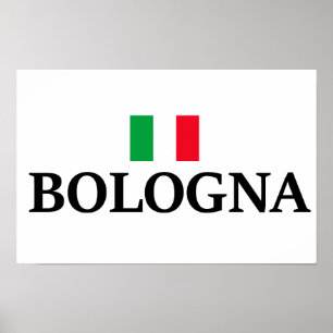 Bologna Italië, ik hou van Bologna Poster