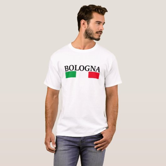 Bologna Italië, ik hou van Bologna T-shirt (Voorkant volledig)