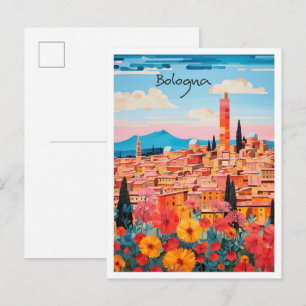 Bologna Italië Kunst Reizen Briefkaart