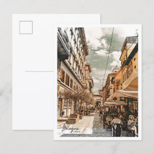 Bologna Italië Mooi olieverflandschap Briefkaart