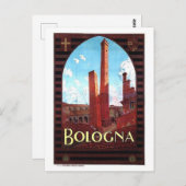  Bologna Italië Reis Briefkaart (Voorkant / Achterkant)