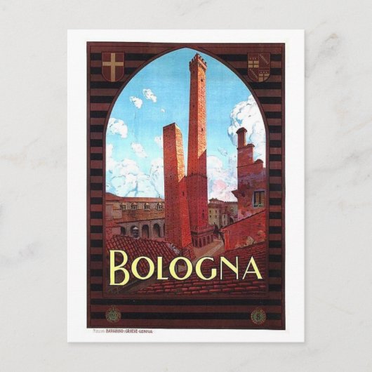  Bologna Italië Reis Briefkaart (Voorkant)