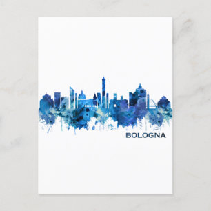 Bologna Italië Skyline Blue Feestdagenkaart