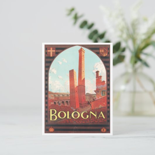 Bologna Italië — vintonijnreis Briefkaart (Staand voorkant)