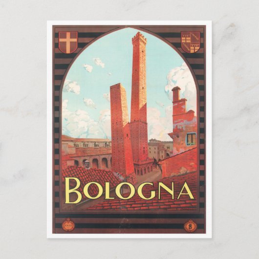 Bologna Italië — vintonijnreis Briefkaart (Voorkant)