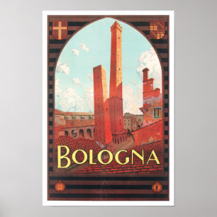 Bologna Italië — vintonijnreis Poster