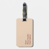 Bologna, Italië: Winkelen in de regen Bagagelabel (Achterkant verticaal)