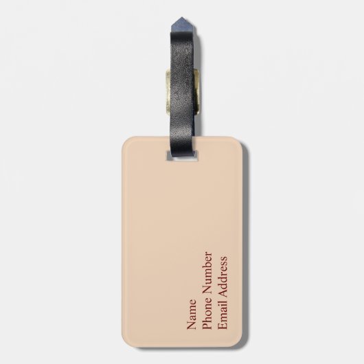 Bologna, Italië: Winkelen in de regen Bagagelabel (Achterkant verticaal)