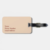 Bologna, Italië: Winkelen in de regen Bagagelabel (Achterkant horizontaal)