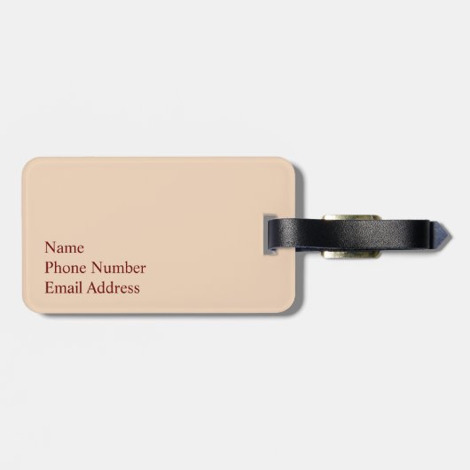 Bologna, Italië: Winkelen in de regen Bagagelabel (Achterkant horizontaal)