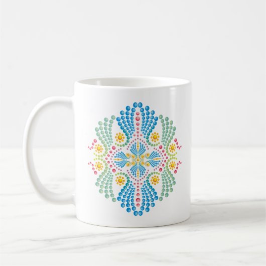 Bologna kleurrijke mandala mok (Links)