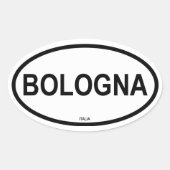 BOLOGNA OVALE STICKER (Voorkant)