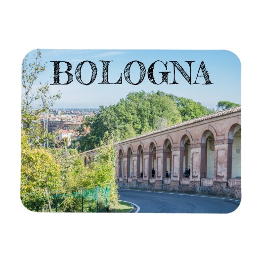 Bologna Portico di San Luca fridge magnet Magneet (Horizontaal)